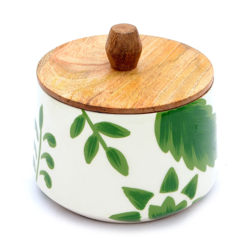 Only Natural - Houten voorraadpot - Botanisch