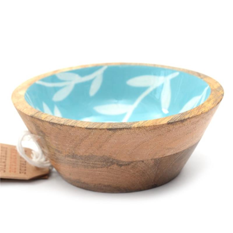 Only Natural - Schaal extra small (15cm) - Lichtblauw bloemen